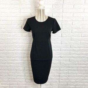 Motherhood Maternity Classic Black Midi Dress